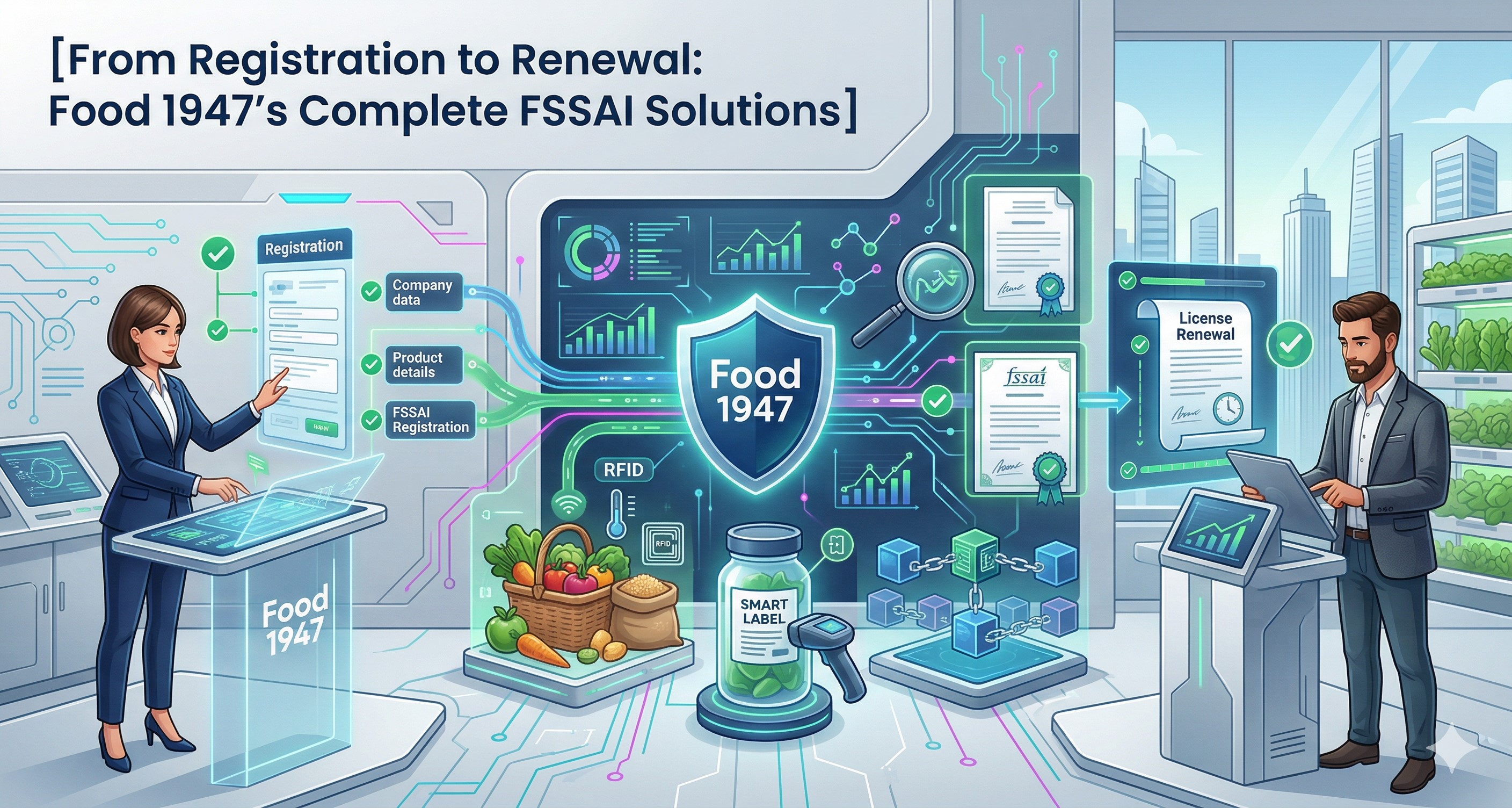 From Registration to Renewal: Food 1947’s Complete FSSAI Solutions