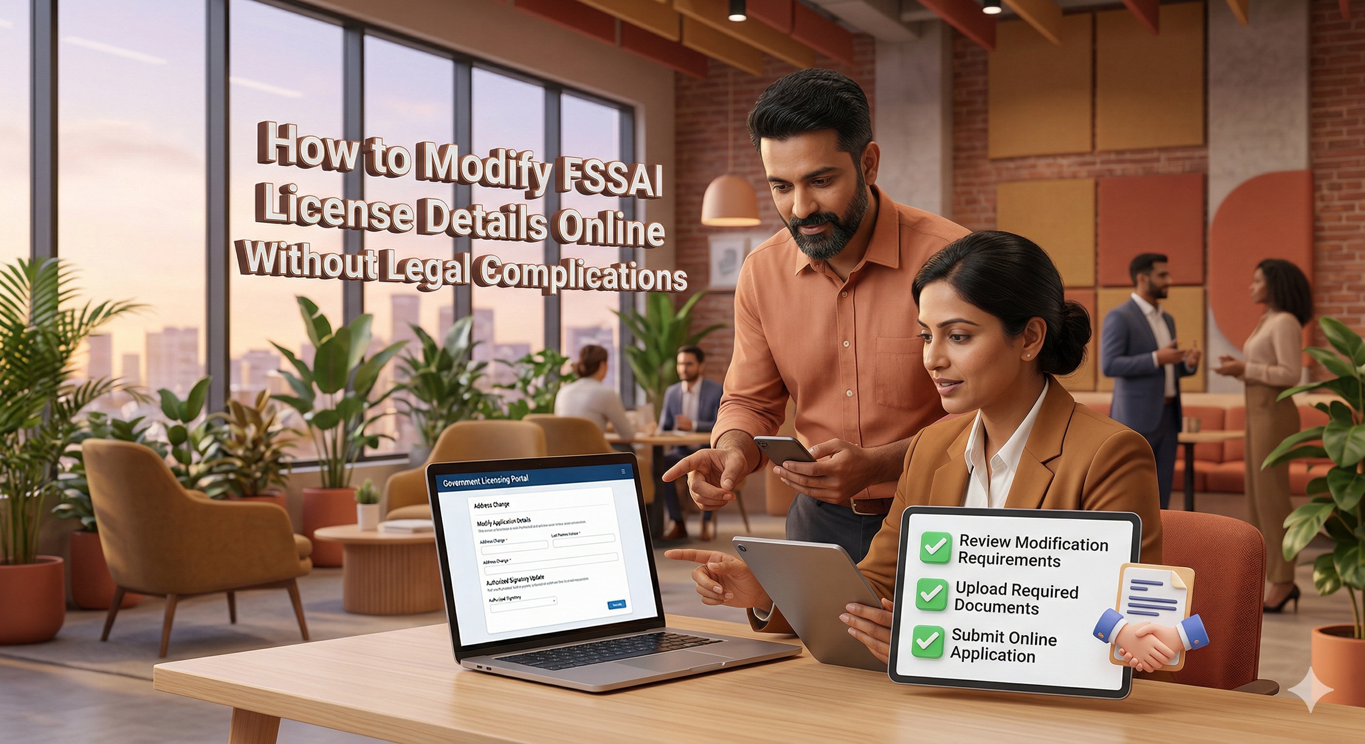 How to Modify FSSAI License Details Online Without Legal Complications