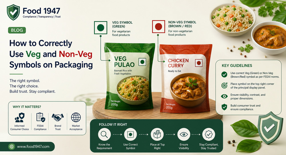 How to Correctly Use Veg and Non-Veg Symbols on Packaging