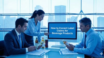 Correcting beverage label claims effectively